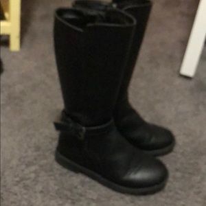 Black girl zip up boots